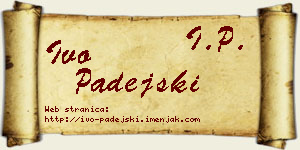 Ivo Padejski vizit kartica